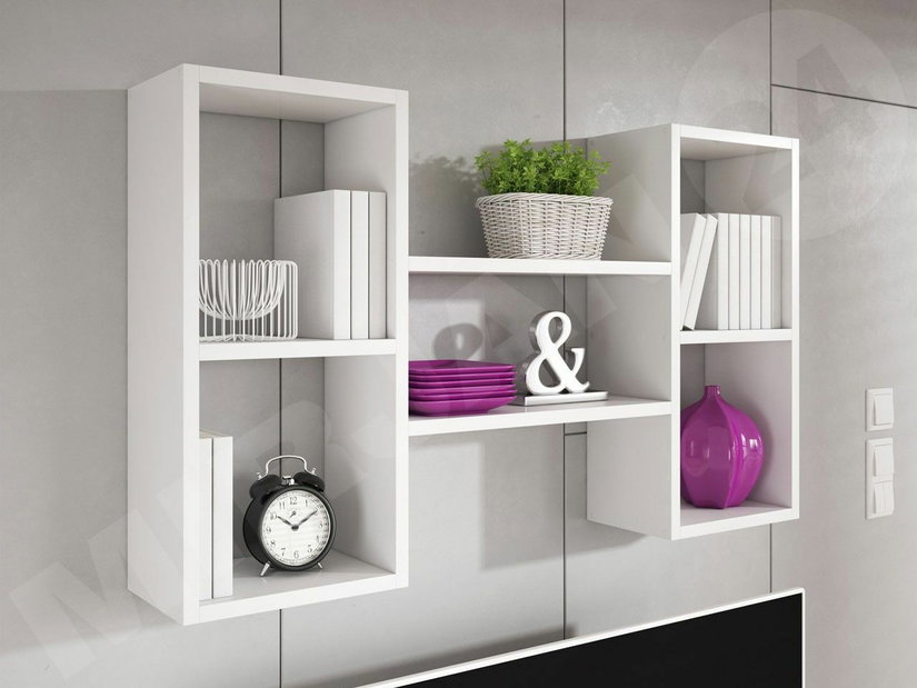 Závesný regál Cygni 002 (biela) *výpredaj