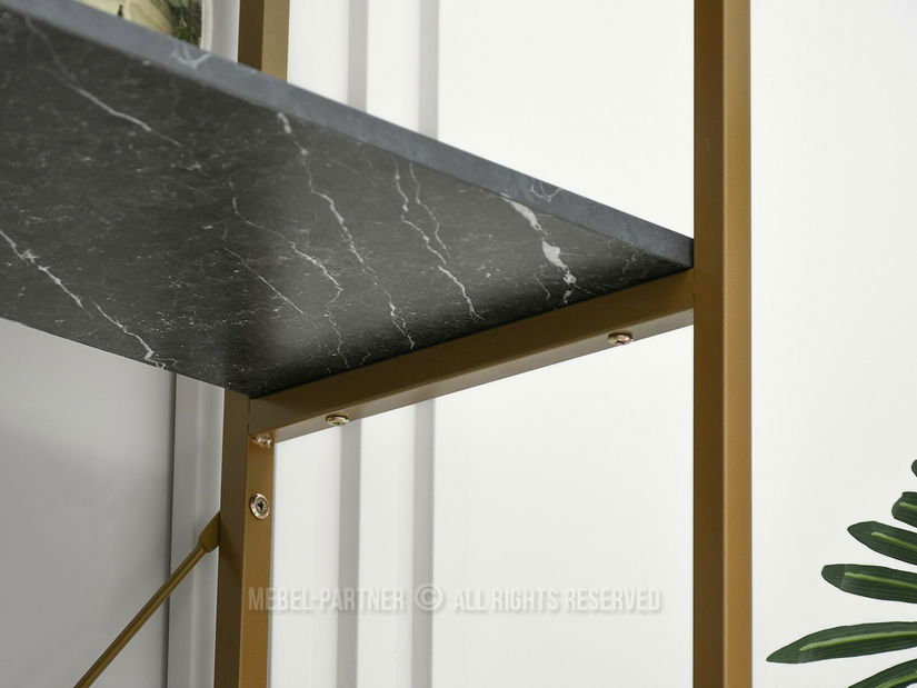 Regál Harp B (fekete márvány + arany)