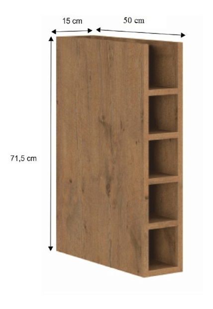 Raft de jos bucatarie 15 D OTW BB Velaga (stejar lancelot)