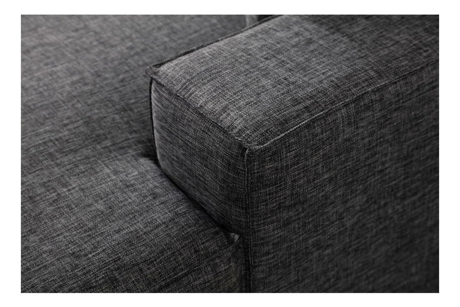 Kutna garnitura Pirlofenzza (s prostorom za odlaganje) (D) (tamnosiva)