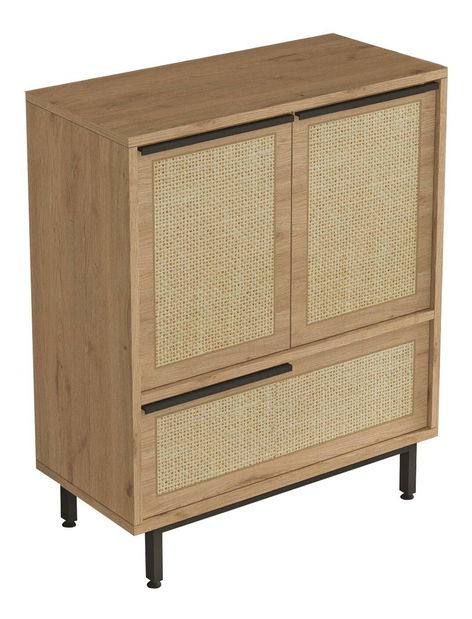 Kuhinjski ormarić Otto 8 B (orah + hrast + crna)