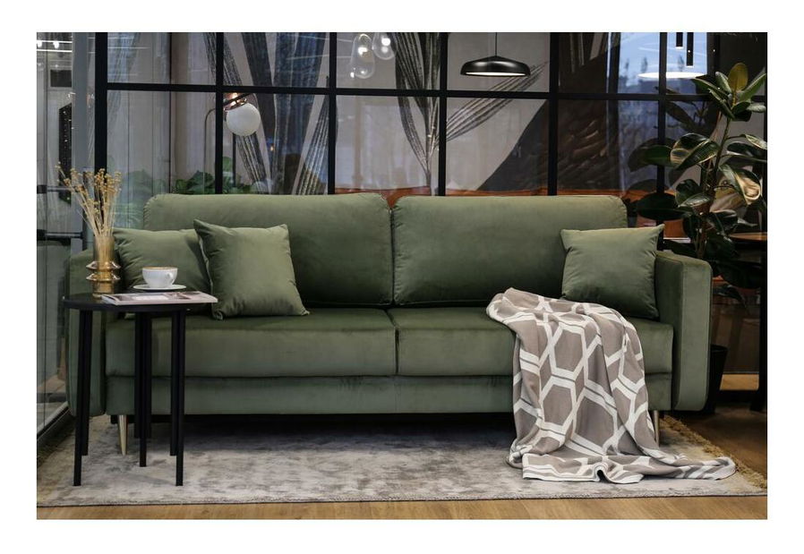 Háromszemélyes kanapé Vallera (oliva)