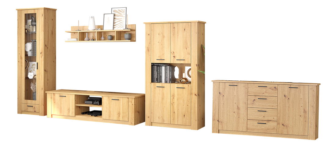 Nappali fal Colombo (artisan tölgy)