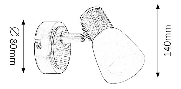 Spot LED Gavin 6486 (satin crom + fag)