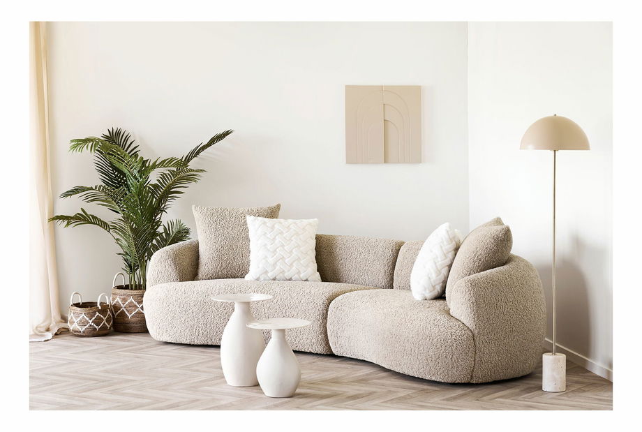 Príručný stolík Cortina 2 ( sivobiela)