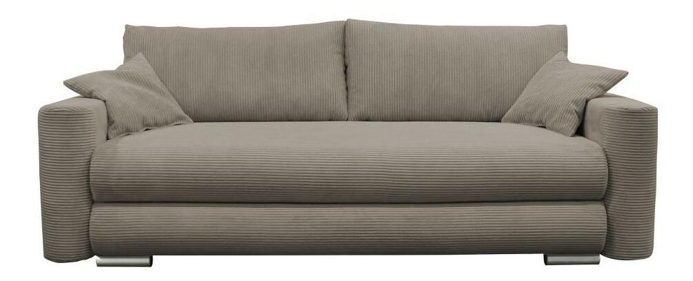 Széthúzható kanapé Roselon (szürkésbarna) (tárolóhellyel)