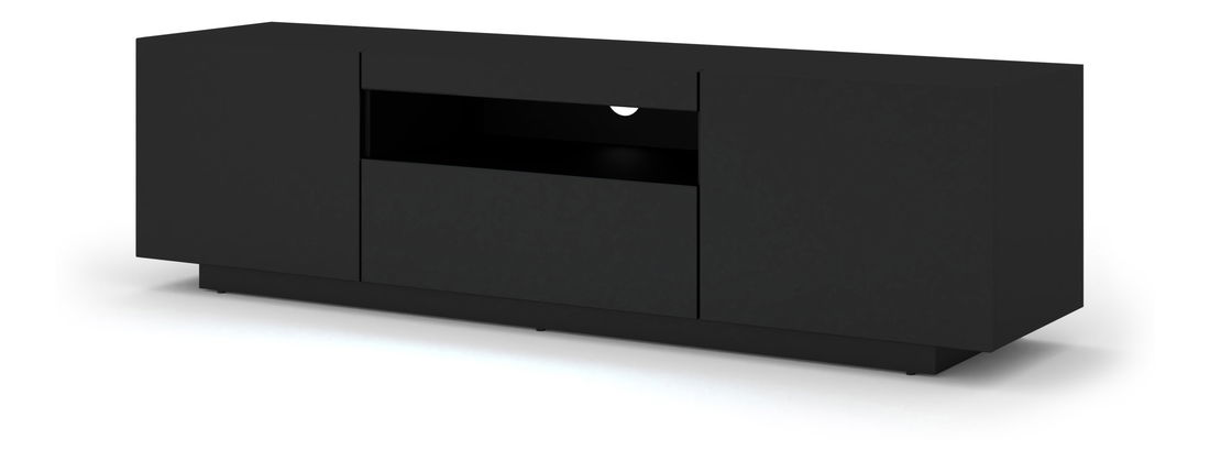 Masă TV/Dulap Aurinko 150 (Negru mat)