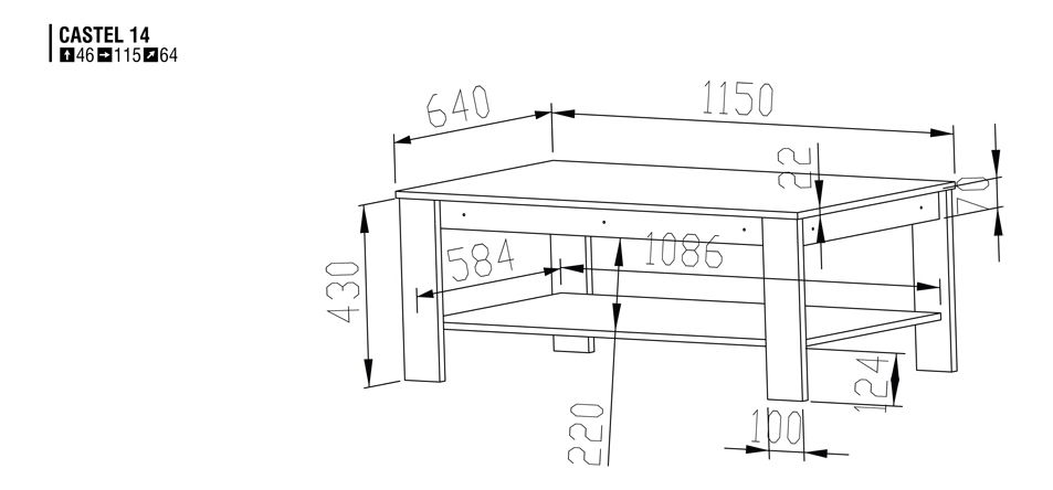 Konferenčný stolík Jord 14