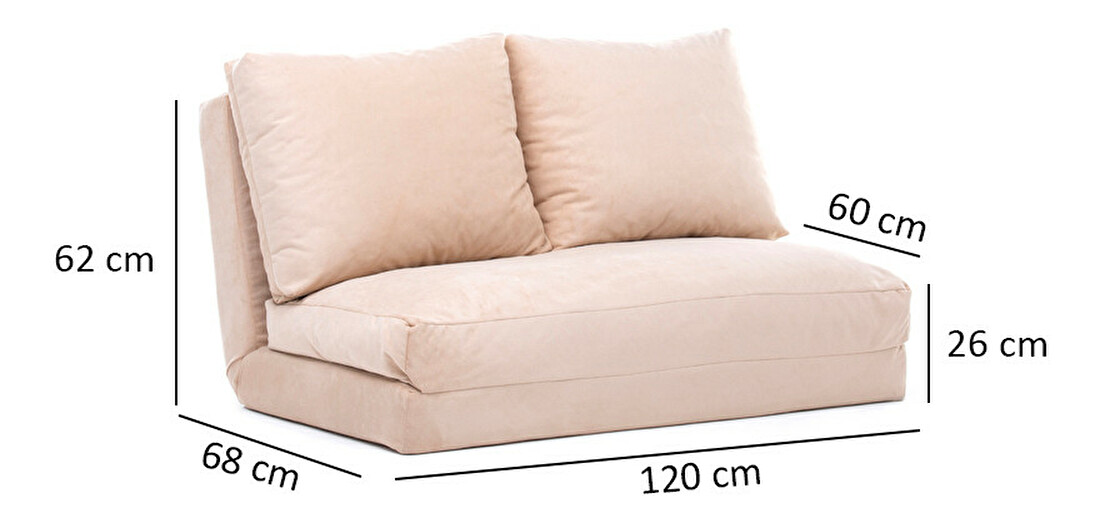 Sofa futon Tilda (krem)