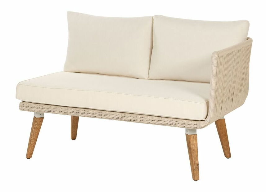 Rohová záhradná pohovka Are (béžová)