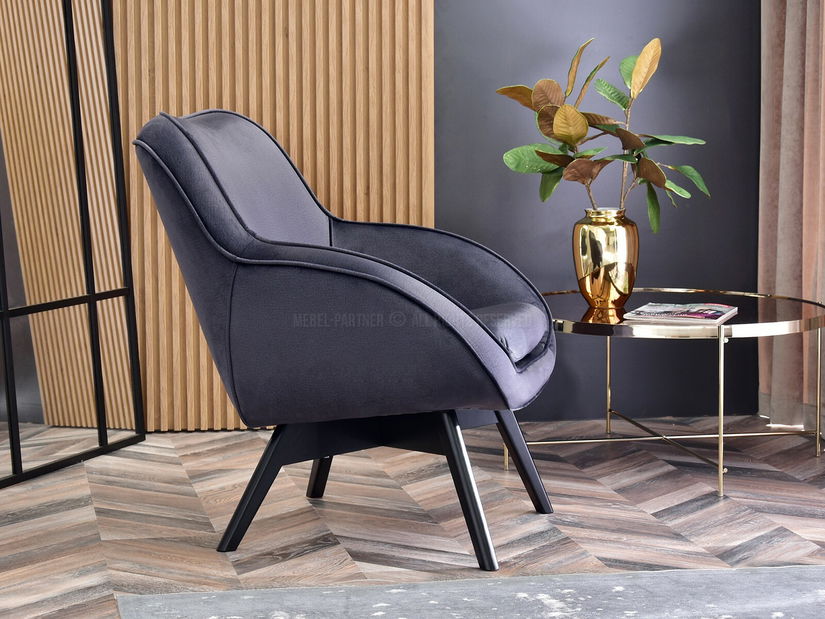 Dizajnové kreslo Merch (grafitová)