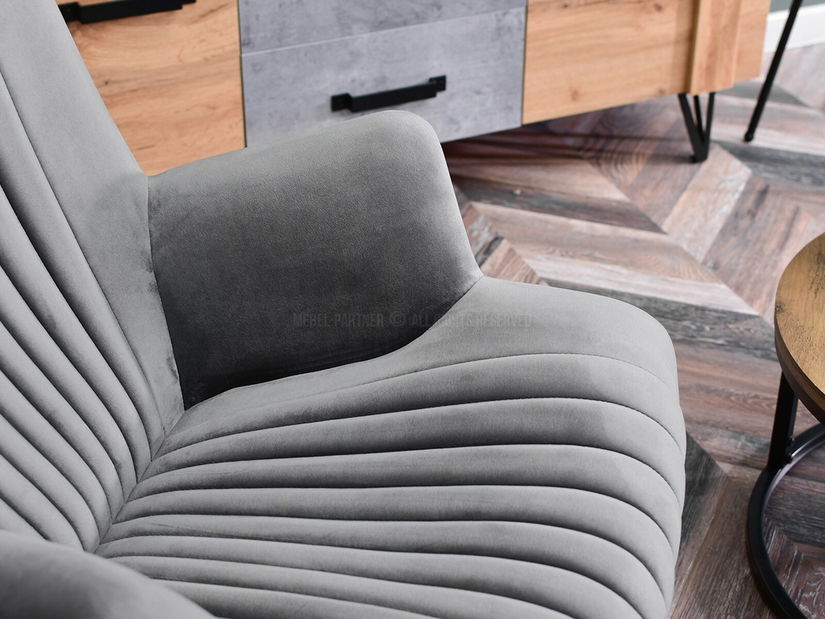 Fotoliu relax Nuttshell (gri + negru)