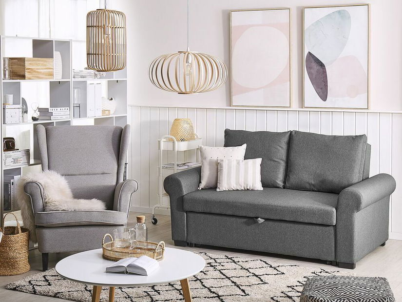 Canapea două locuri SALADA (gri închis)