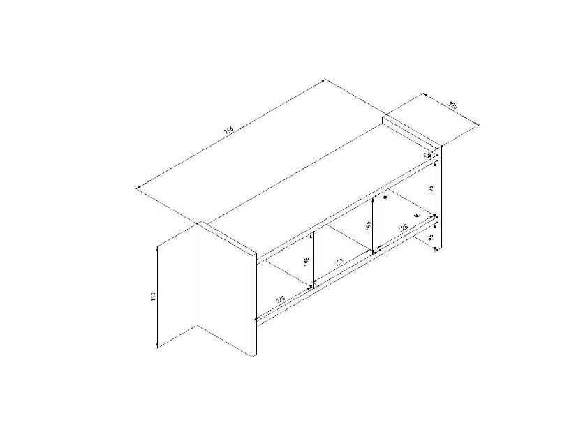 Vešiakový panel Ladiba (antracit) 