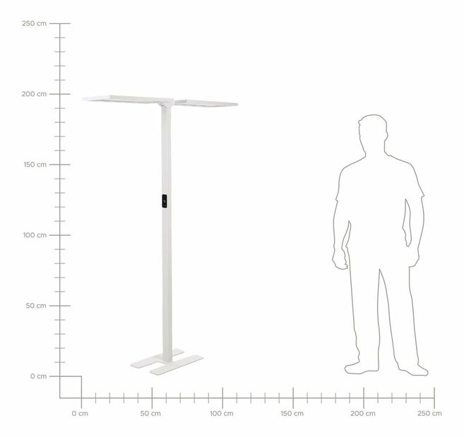 Stojanová lampa Shirlynn (biela) 