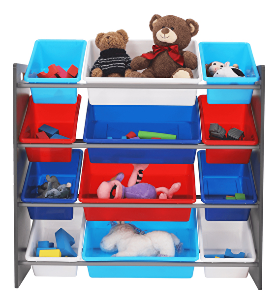 Organizator za igračke Kinder 1 (šareno + siva)