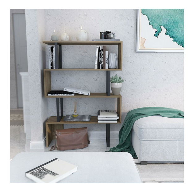 Regal Adrianne (hrast + crna)