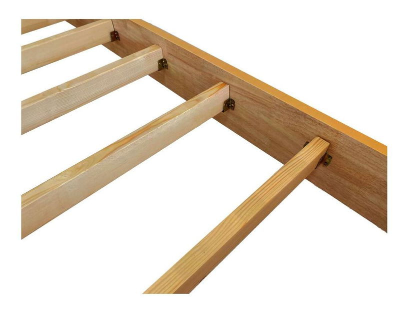 Franciaágy 160 cm Novedades (természetes) (ágyráccsal)