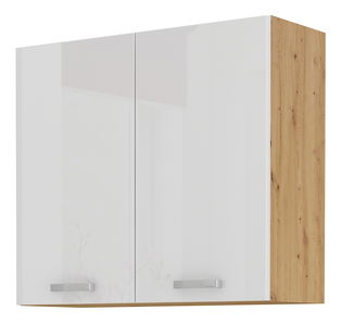 Horná kuchynská skrinka Arryn 80 G-72 2F (dub artisan + lesk biely)