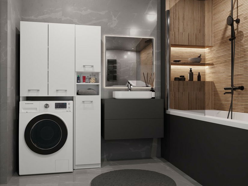 Set mobilier baie Molinos 2 (alb)