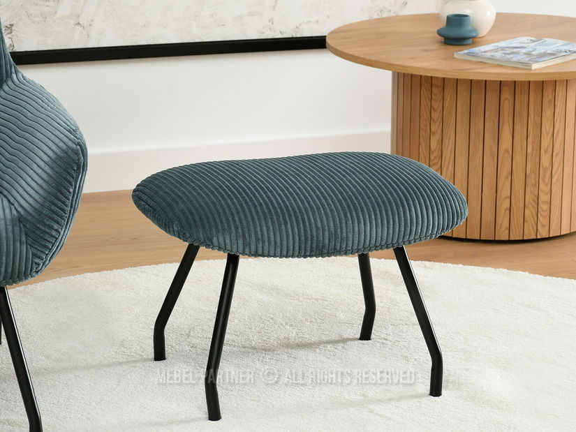 Kreslo Condor (tyrkysová + čierna)