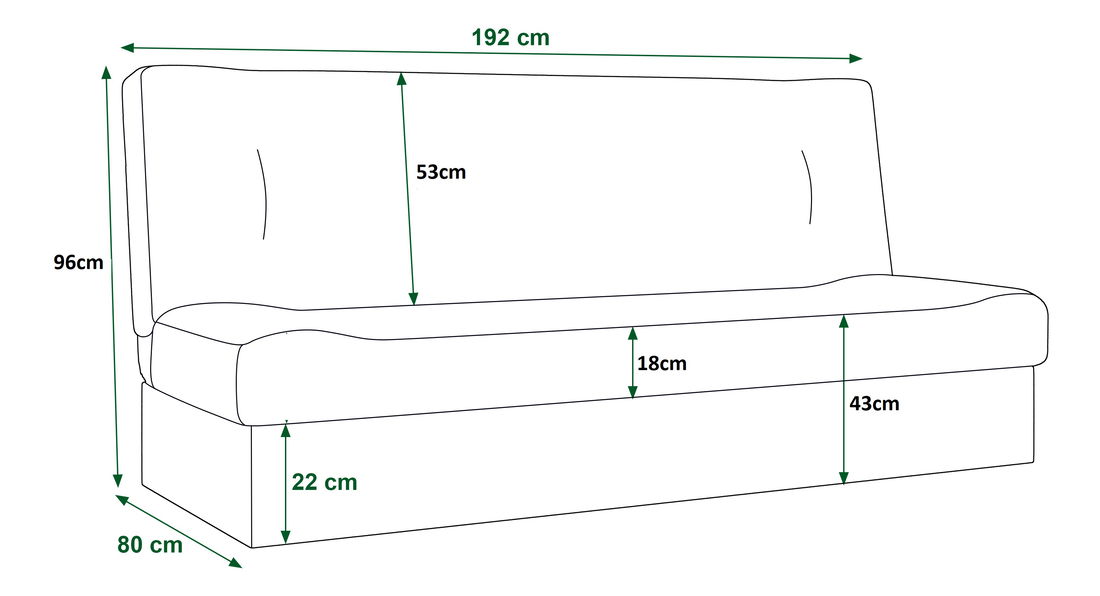 Canapea două locuri Pinnacle (Roșu + Negru)