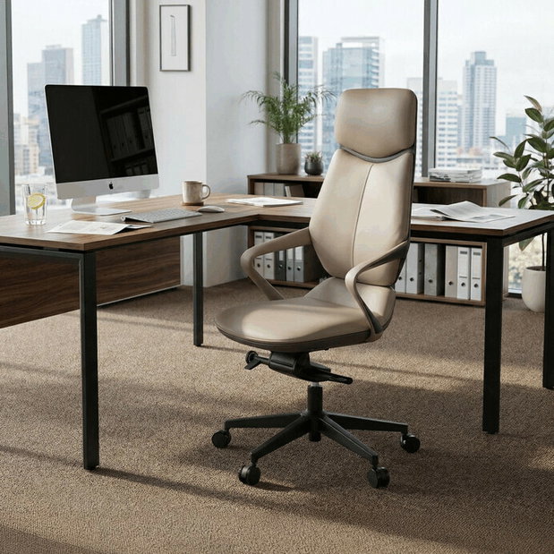 Kancelárske kreslo Kozmios (sivá)