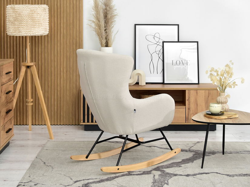 Fotel Nesia (bézs + fehér bükk)