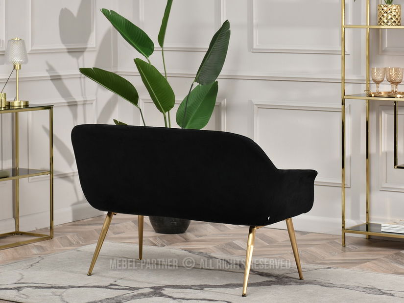 Pohovka Osmol S (čierna + zlatá)