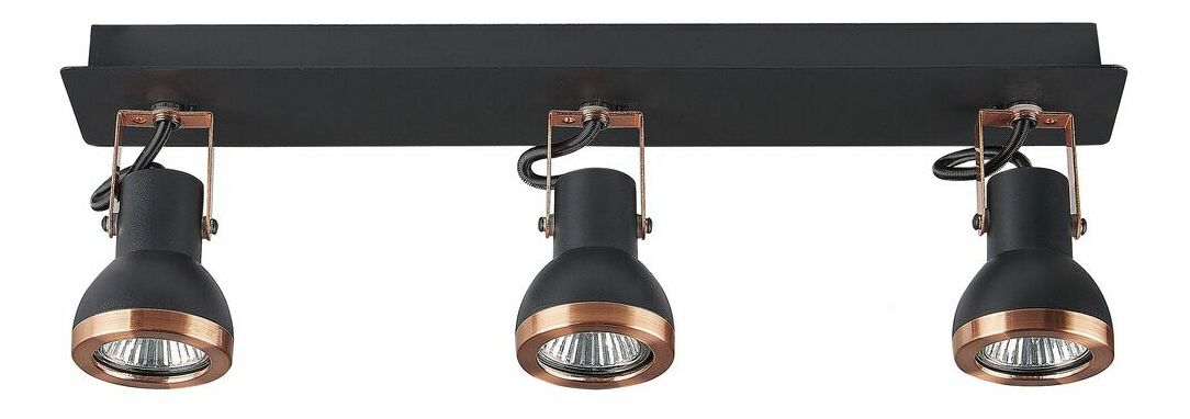 Stropné svietidlo Braulio (medená + čierna)