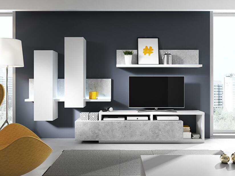 Mobilier living Bilsby 1 (beton colorado + alb)