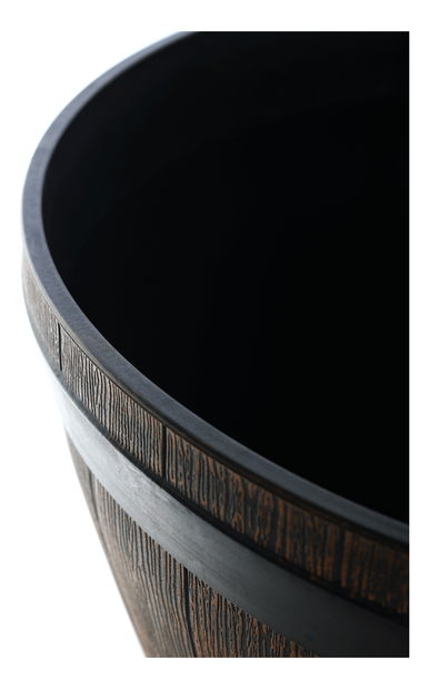 Műanyag virágtartó Montreal Typ 2 (barna + fa minta)