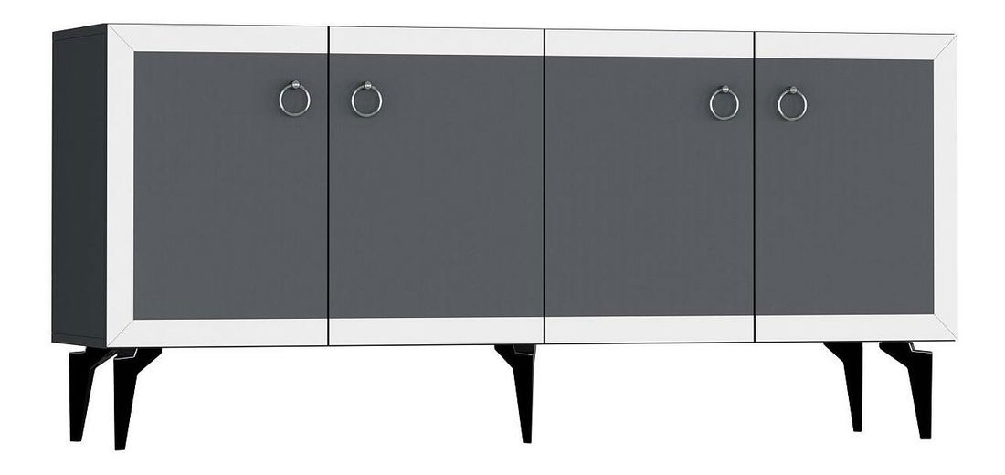 Skrinka Sotema 1 (antracit + biela) 