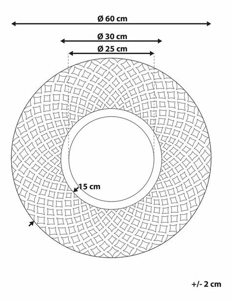Oglindă de perete Pomza (lemn deschis)