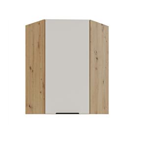 Horná rohová kuchynská skrinka Sayla 60x60 GN-90 1F (45°) (kašmír + dub artisan)