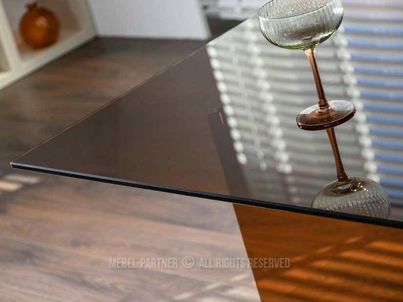 Masă sufragerie Fernandez (sticlă)