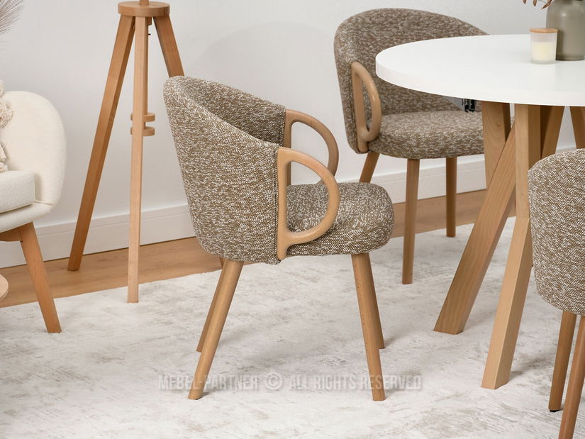 Stolica Paul (bež + hrast)