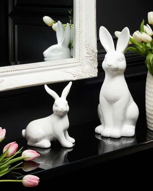 Figurină decorativă Rickie (alb) 