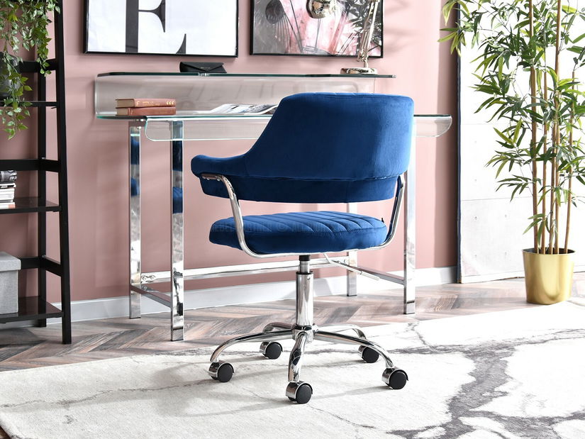 Stolica Merylyn (mornarsko plava + krom)