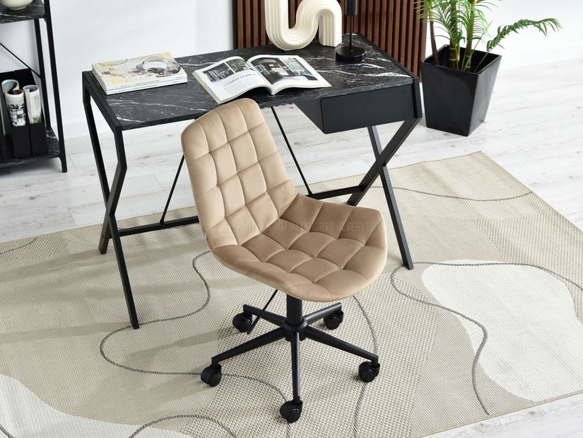 Stolička Eleanor (béžová + čierna)