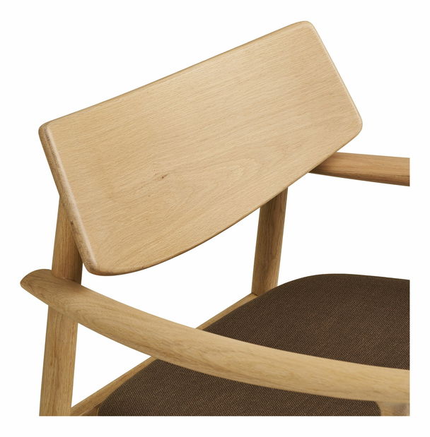 Kreslo Oliveria 1 (prírodná + hnedá)