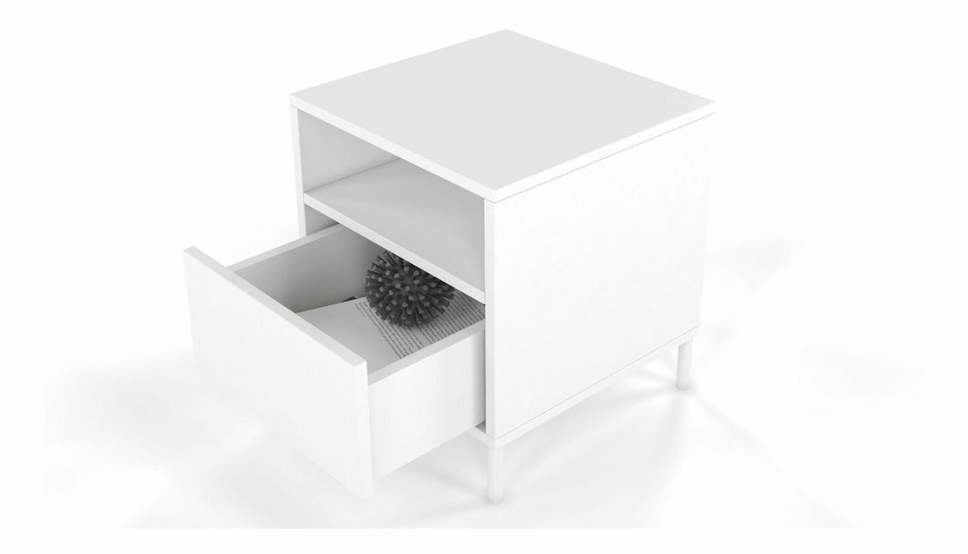 Éjjeliszekrény Maera (fehér)