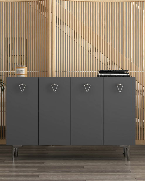 Skrinka Leya (antracit + strieborná)