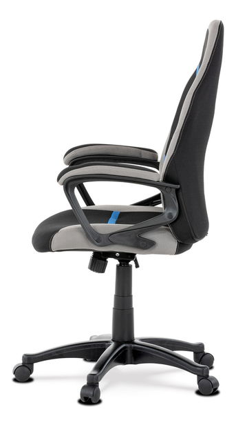 Gamer szék/fotel Leira-L611-BLUE (fekete + szürke + kék)