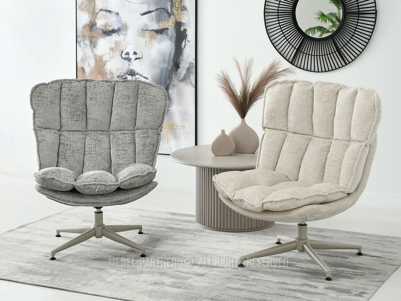 Kreslo Jaspier (béžová + krémová)