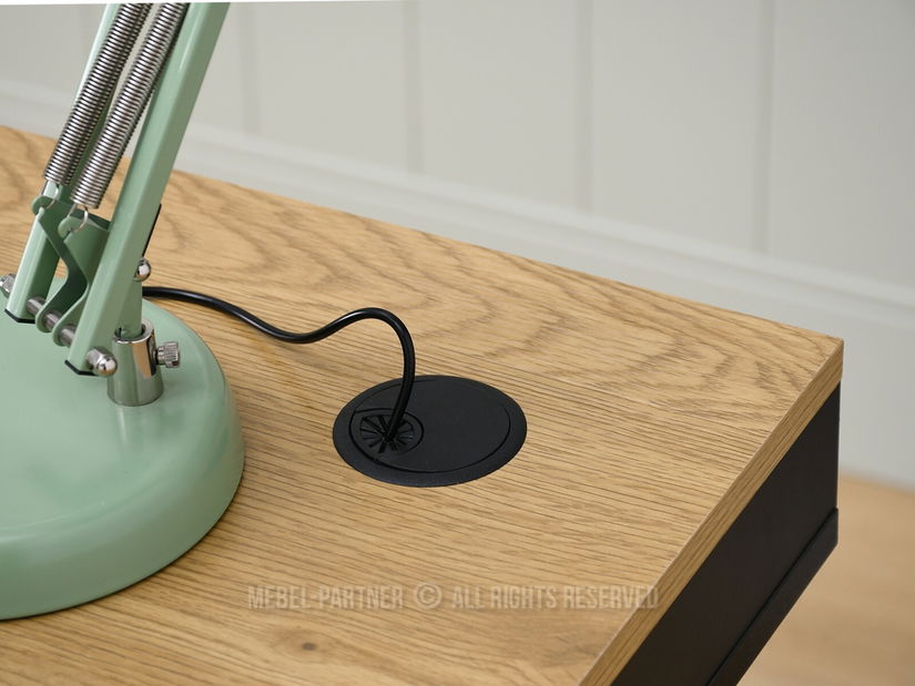 Masă PC Osto 100 (stejar negru + negru)