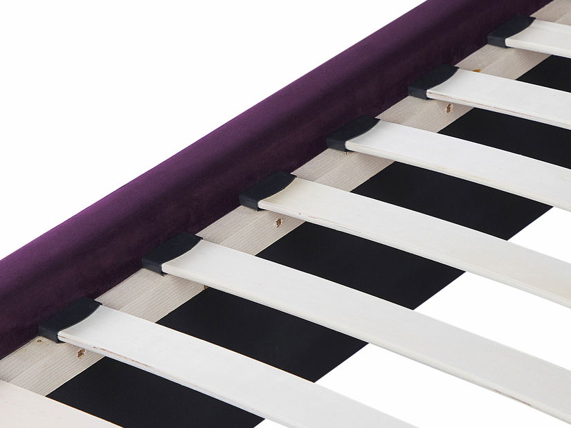 Manželská posteľ 180 cm NAIROBI (fialová) (s roštom a úl. priestorom)