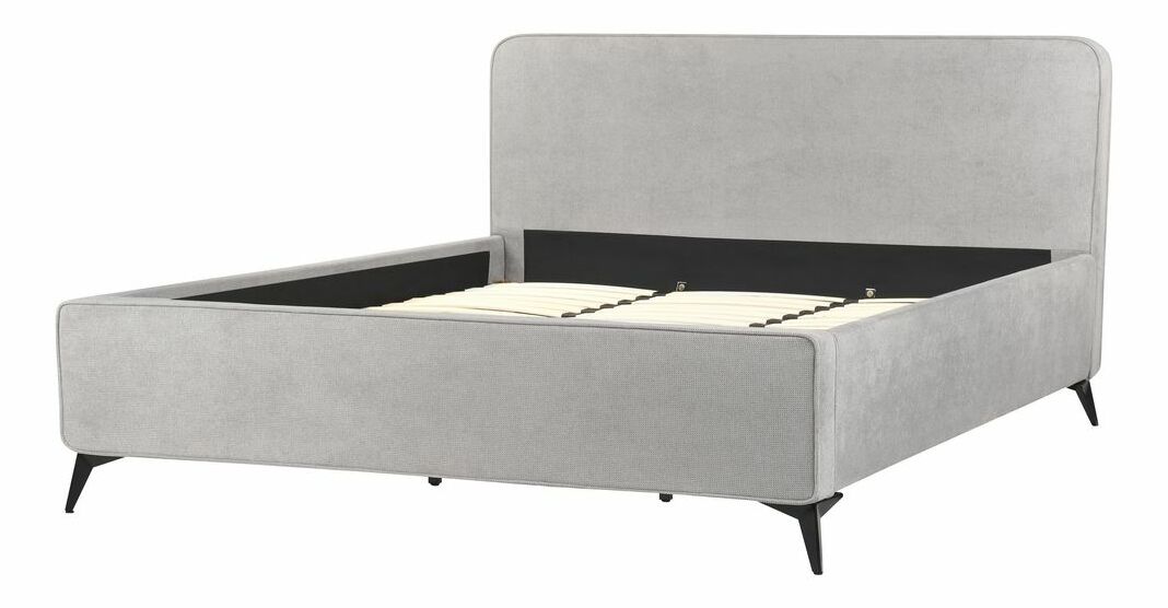 Manželská posteľ 180 cm Vardiel (sivá) (s roštom)
