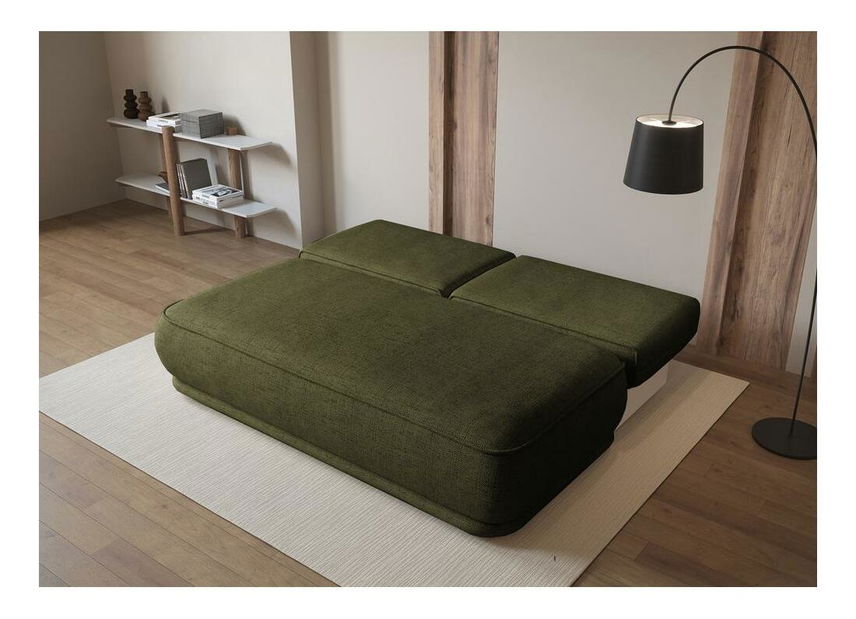 Háromszemélyes kanapé Lesanna (oliva + fekete)