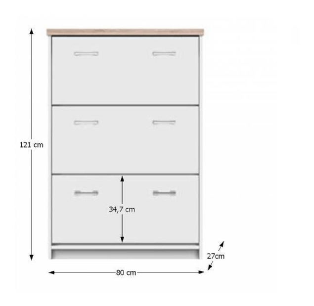 Ormarić za obuću (ormarić za cipele) Timmy Tip 10 3K 